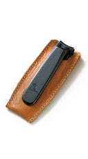 Executive Toe Nail Clipper with Saddle Leather Case