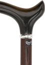 BUFFALO HORN DERBY handle, wenge wood shaft 37.5" - Canes Galore