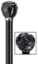 Starburst Midnight Black Rose with Crystals Nite Stick 36