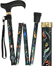 AMERICAN SONGBIRD Derby Folding Adjustable Walking Cane - Canes Galore