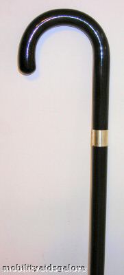 ADD SILVER PLATE BAND to Crook Canes ending in "H" - Canes Galore