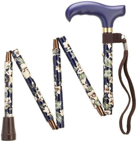 Cool Blue Pediatric Offset Cane, adj 25.5-30.5