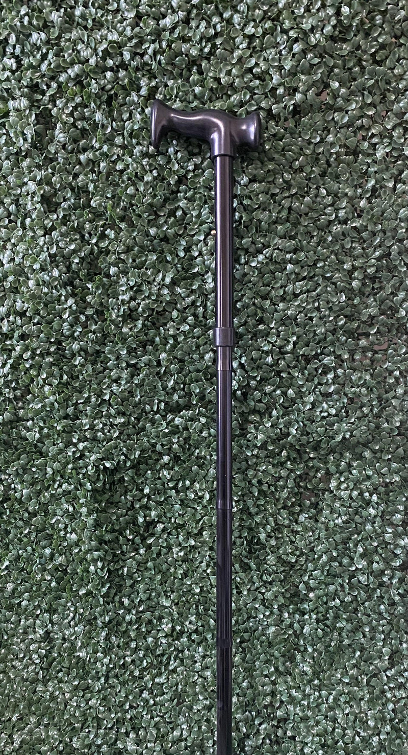 BLACK folding adjustable Traveler Walking Cane - Canes Galore