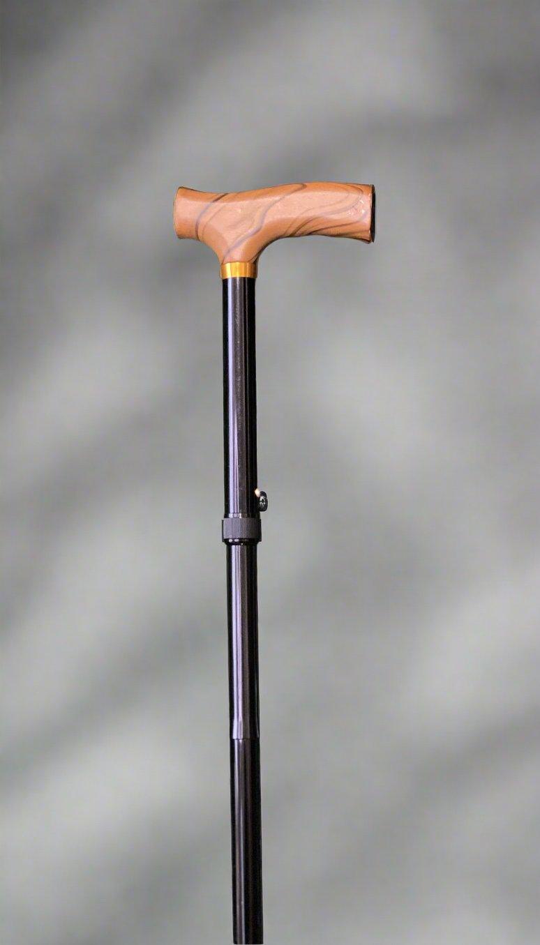 Extra Tall Fritz Folding Adjustable Cane 39-43" | Travel Ready - Canes Galore - Canes Galore