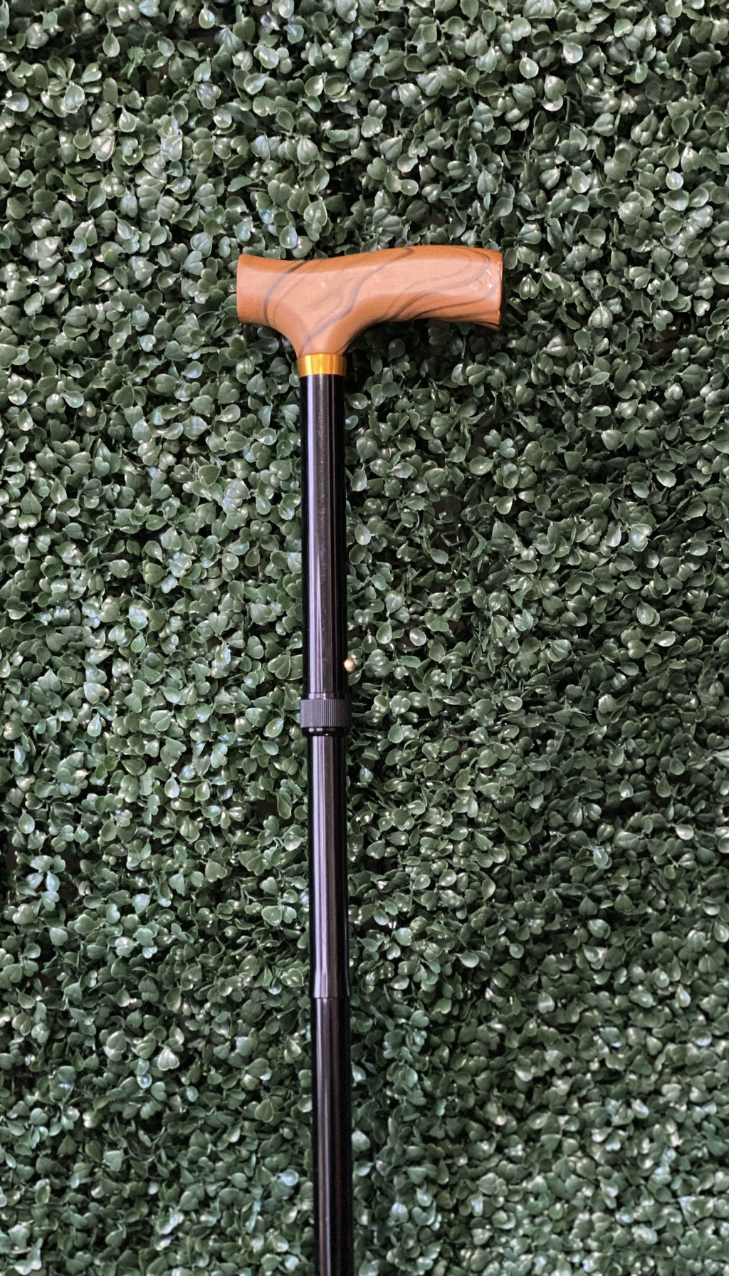 Short Fritz Black Mini Folding Cane 29-33" | Adjustable & Portable - Canes Galore - Canes Galore