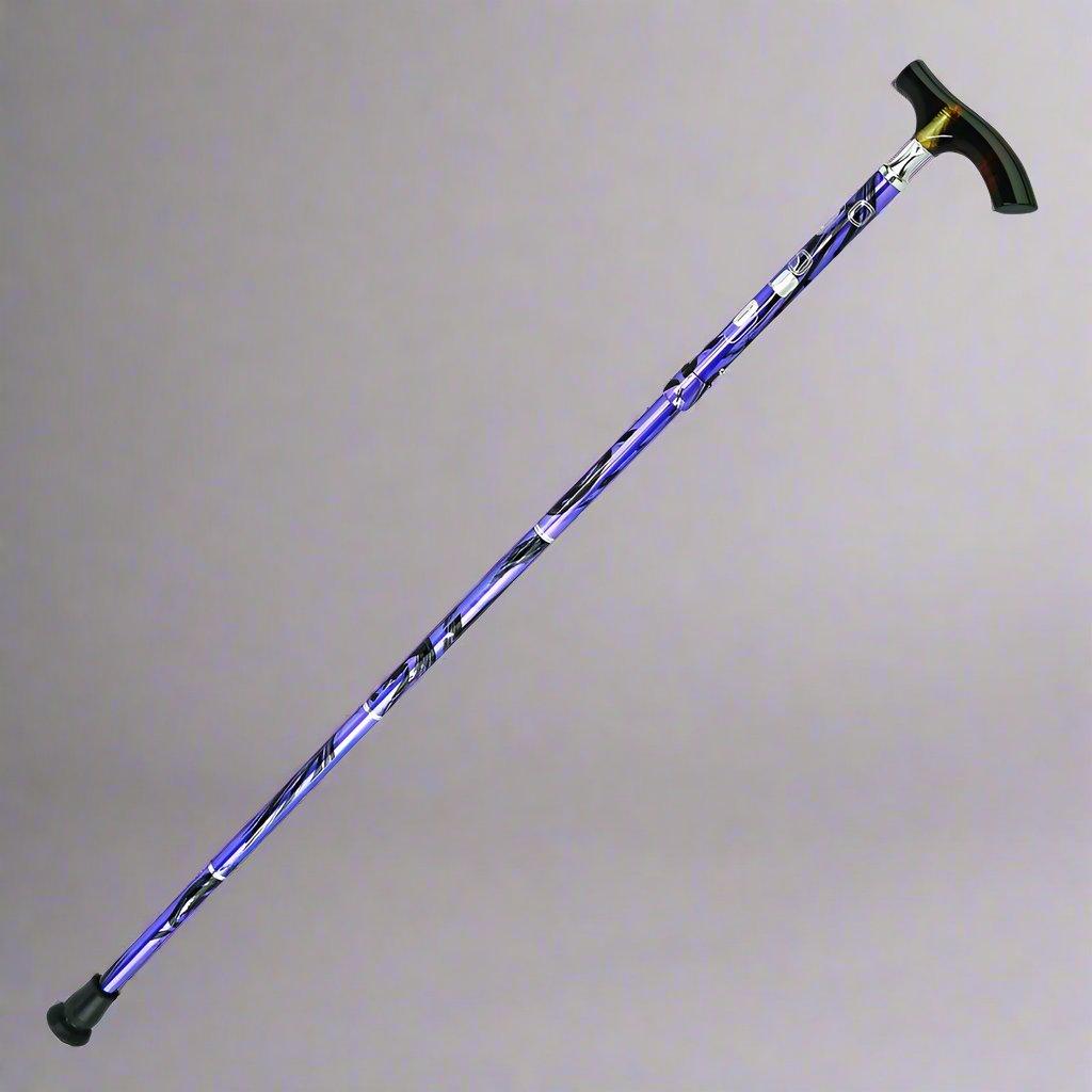 Lucite Mini Folding Cane, Purple | Compact & Stylish - Canes Galore - Canes Galore