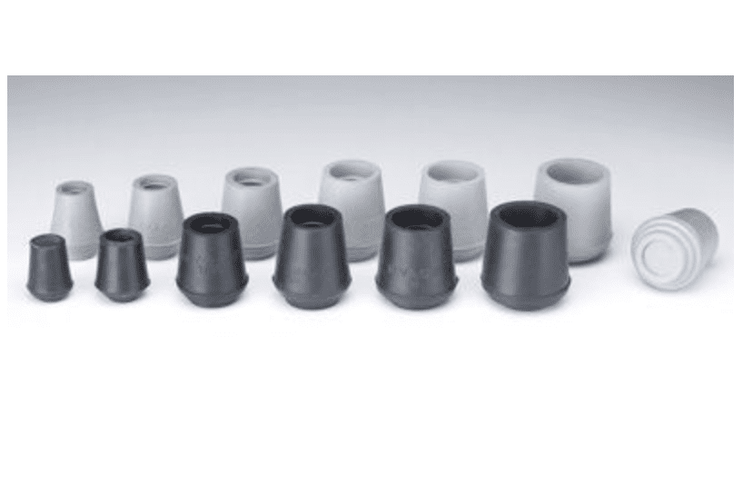 Round Bottom Tips in Black Pair 6 Size Options