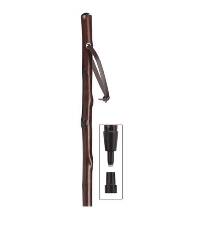 Brown Chestnut Hiker Walking Stick with Combi Spike Tip 50