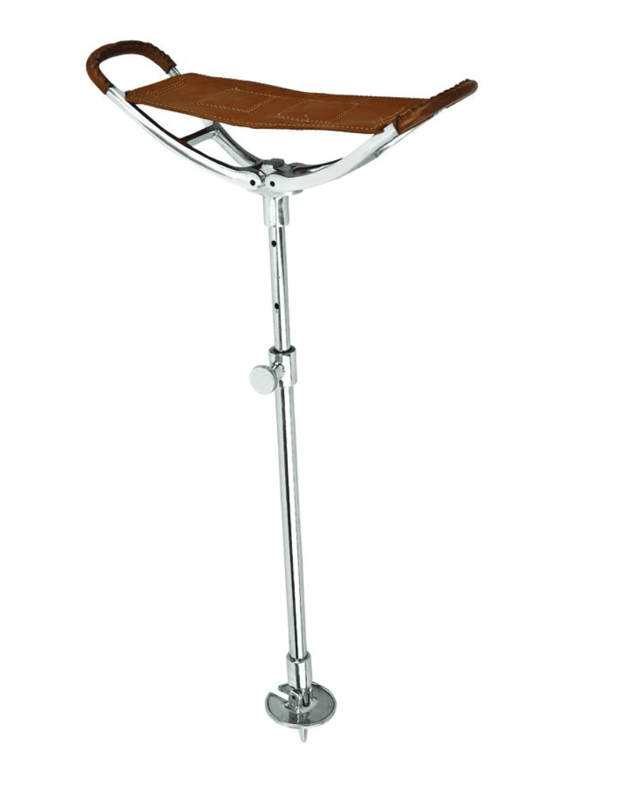 Genuine Leather Saddle Seat Stick | Elegant Outdoor Companion - Canes Galore - Canes Galore