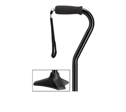 Able Tripod Base Offset Walking Cane, Black 30-39