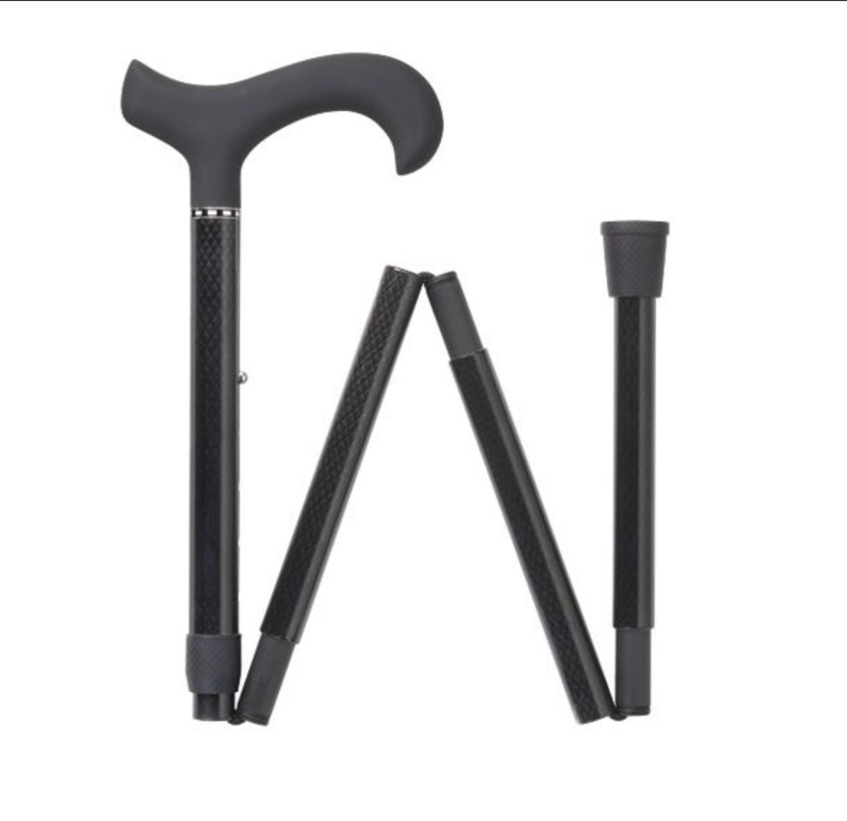 Carbon Fiber Folding Adjustable Walking Stick 33-37