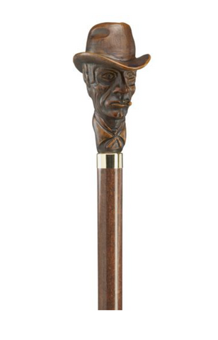 CATTLEMAN molded handle Walking Cane, Brown 36.5