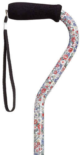 Wildflowers Offset Adjustable Cane 30-39