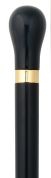 Flask Smuggler Knob Walking Cane, Black Beechwood 36" - Canes Galore