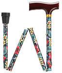 Brown Wood Fritz Folding & Adjustable Walking Cane in 7 Options