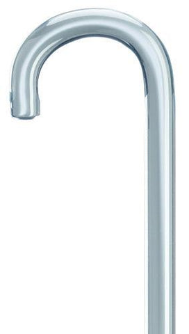 Clear Lucite Tourist Crook Walking Cane 3/4