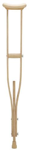Adult Underarm Adj Wooden Crutches, for 5'7" to 6'7" - Canes Galore