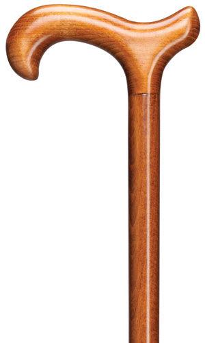 Cherry Derby Walking Cane, unisex, no collar 36" - Canes Galore