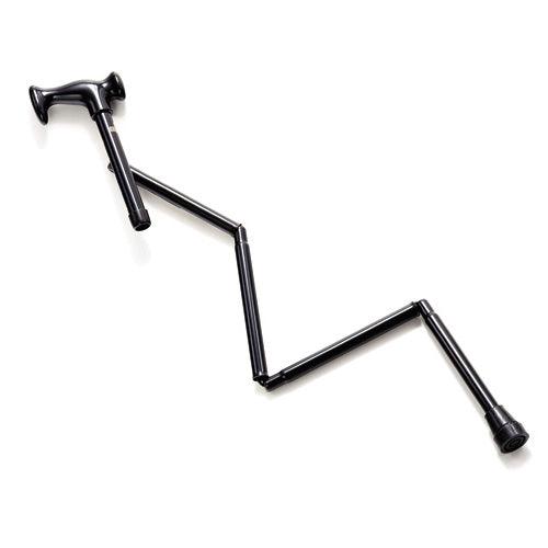 BLACK folding adjustable Traveler Walking Cane - Canes Galore