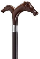 Double Horse Head Brown Derby on Black shaft 36
