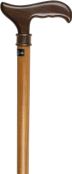 Brown Wengewood Derby Childs Walking Cane 27.5" - Canes Galore