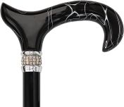 BLACK PEARLZ Derby Folding Walking Cane - Canes Galore