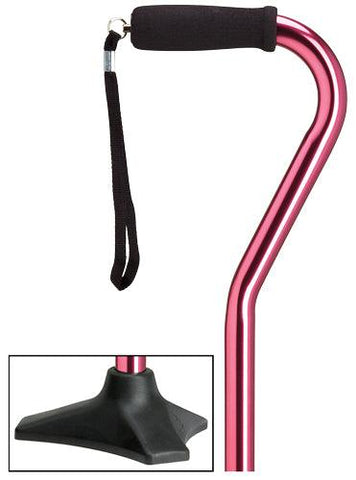 Able Tripod Walking Cane Metallic Rose Pink  30-39