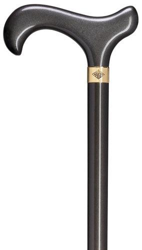Slate Gray Metallic Ladies Derby 36" - Canes Galore