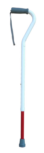 Offset Cane for the Visually Impaired, supports to 250 lbs, adjustable 30"-39" - Canes Galore