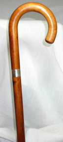 Cherry-stained Maple Wood Crook, STERLING SILVER BAND 36