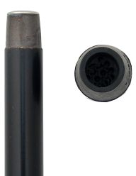 Flask Smuggler Knob Walking Cane, Black Beechwood 36" - Canes Galore
