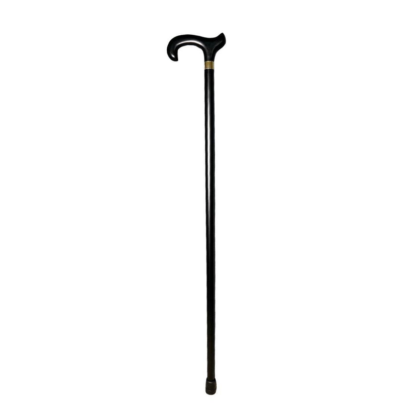 HERCULES Derby Walking Cane Black Hardwood up to 500 lbs 44" - Canes Galore