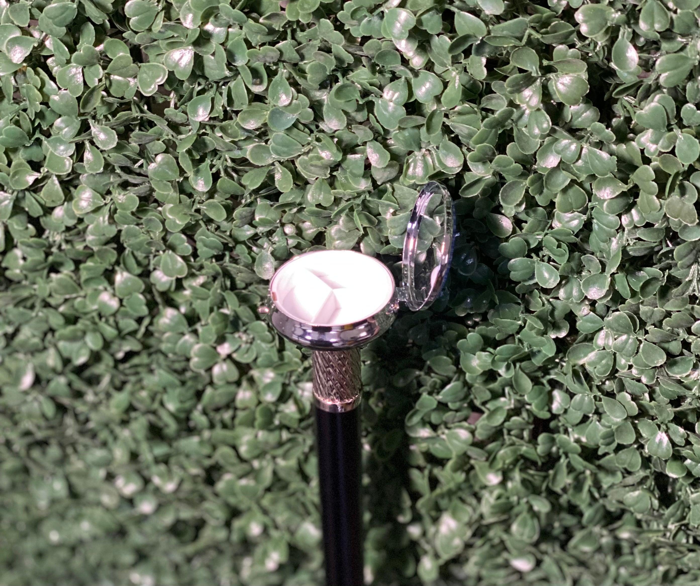 New! MILLEFIORI Pillbox Walking Cane - Canes Galore