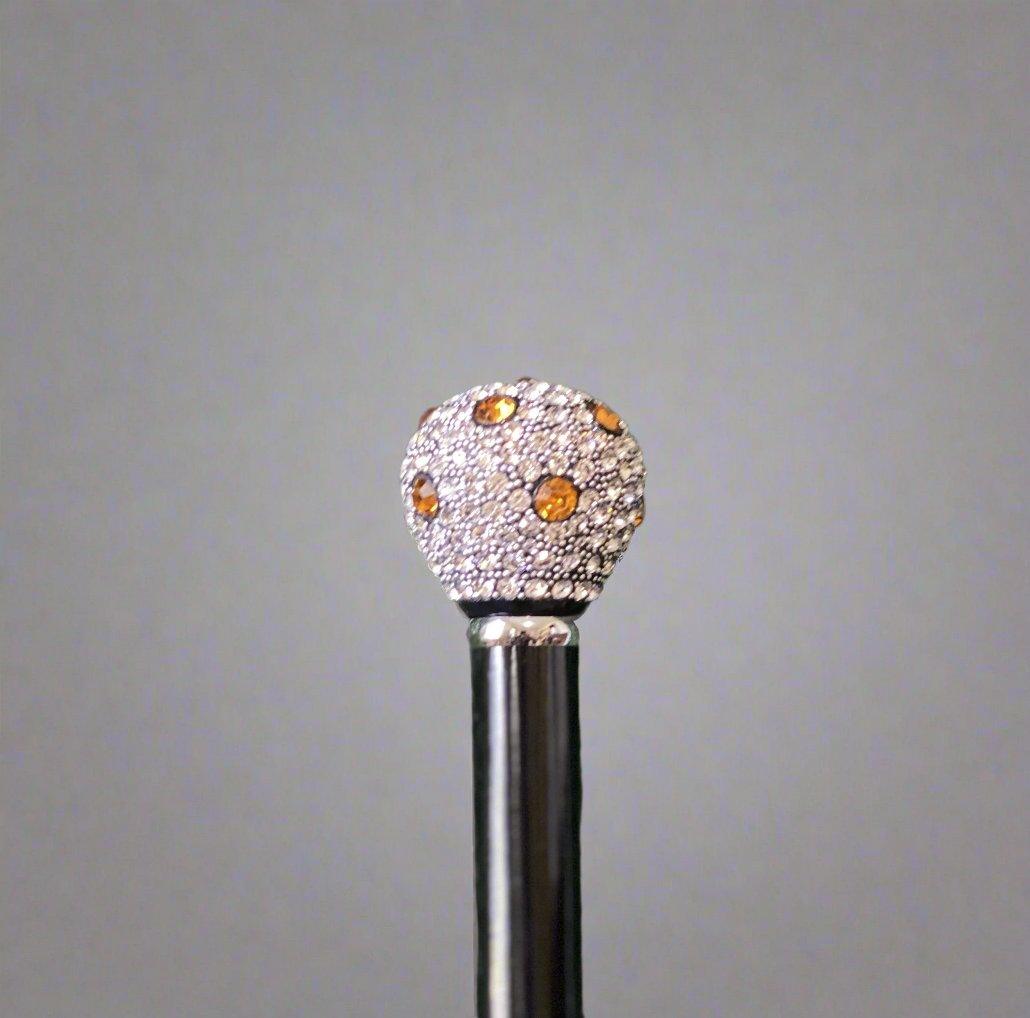 Crown Jewels Rhinestone Crystal Nite Walking Stick | Theatre Prop 36" - Canes Galore - Canes Galore