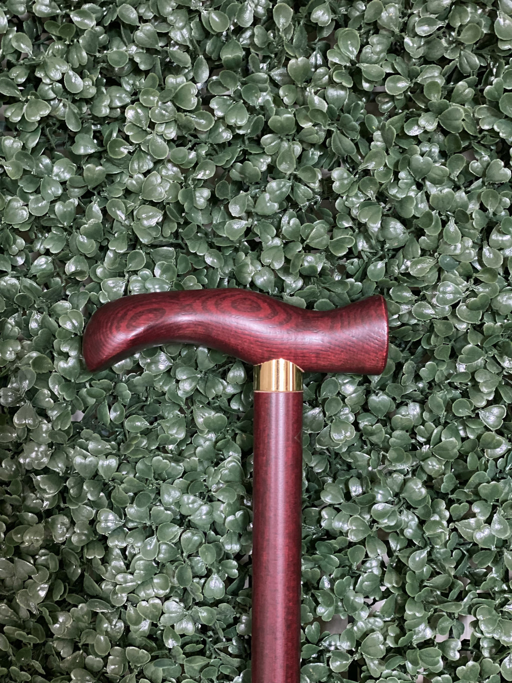 Ergonomic Derby Burgundy Walking Cane 36" - Canes Galore